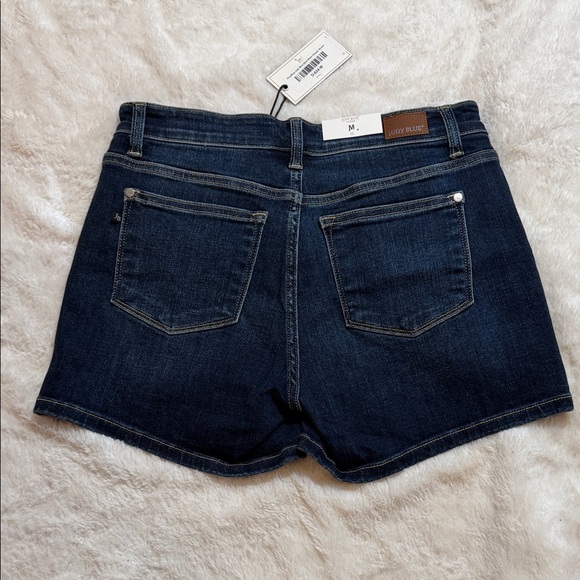 Judy Blue Deep Indigo Jean Shorts Mid Rise - Picture 2 of 6